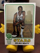 Topps 1973-74 Zelmo Beaty #225 Utah Stars ABA Basketball Vintage Base Set Card