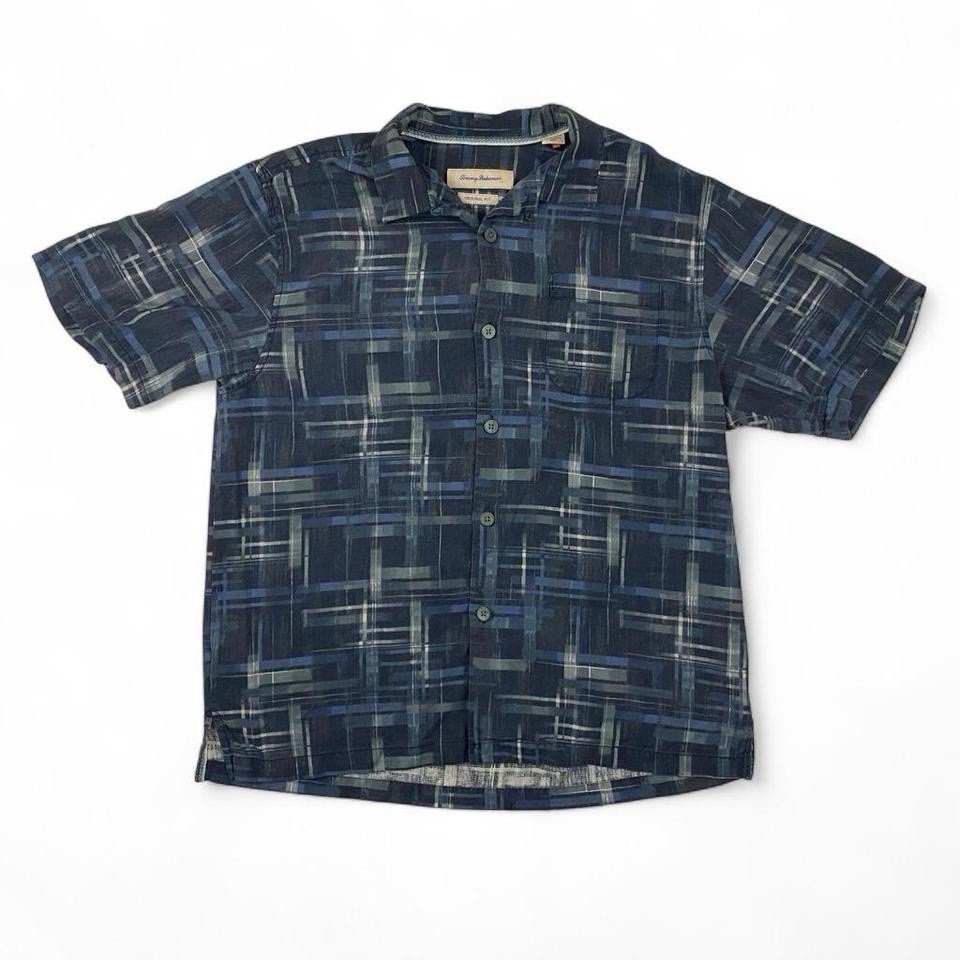 Tommy Bahama Abstract Loop Collar Button Shirt Ad… - image 1