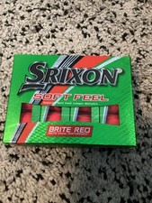 Srixon Soft Feel Golf Balls Brite Red 12pk 