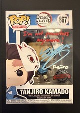 Demon Slayer Funko Pop Tanjiro Kamado #867 Signed by Zach Aguilar