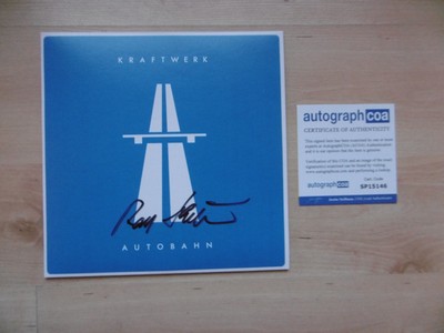 Ralf Hütter Original Autogramm signed 7'' Single ''Autobahn'' ACOA