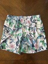 Caribbean Roundtree Yorke Mens Swimming Trunks Size L 6  inseam NWT