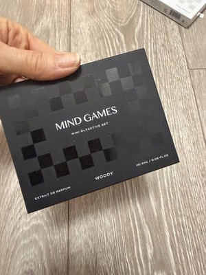 NIB MIND GAME MINI OLFACTIVE PERFUME SAMPLES, GAMBIT, SCHOLAR'S MATE, DIAMOND