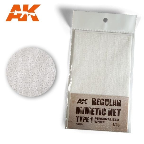 Regular Mimetic Net Type 1 Personalized White - AK Interactive - Brand New