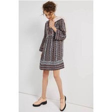 Anthropologie Maeve Naomi Embroidered Tunic Dress Women's Boho Size Small