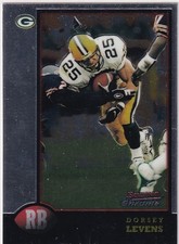 Dorsey Levens 1998 Bowman Chrome Football Card #60 Green Bay Packers