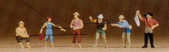 Preiser 79077 Fishermen (Pk6) N Gauge Figures