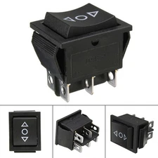 Momentary Rocker Switch Car/Truck 6-Pin DPDT Hoist Winch UP/DOWN 12V AC 16A/250V