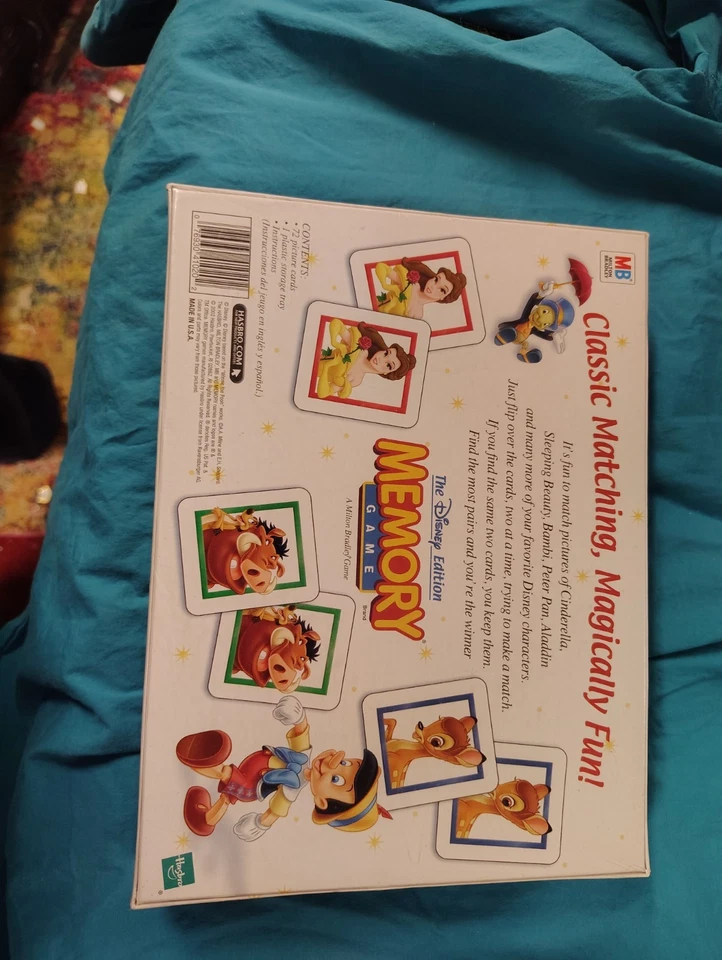 Memory Game The Disney Edition Milton Bradley 2002 Hasbro #41020  NEW SEALED - Image 3 of 4