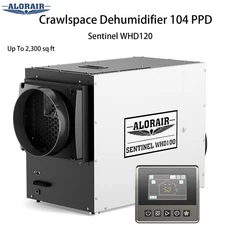 ALORAIR 104PPD CrawlSpace Dehumidifier Commercial Basement Garage w/Controller