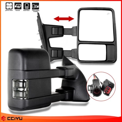 ?For 1999-02 F250 F350 F450 F550 Super Duty Mirrors Power Towing Heated Pair Set