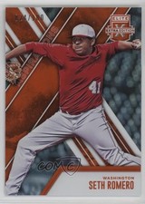 2017 Panini Elite Extra Edition Aspirations Orange 24/100 Seth Romero #25 0g45