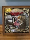 VINTAGE MILLER HIGH LIFE Girl on the Moon WITCH BEER MIRROR BAR SIGN 1980