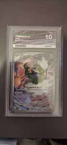 Tornadus #210 Black Star Promo Graded ACE 10