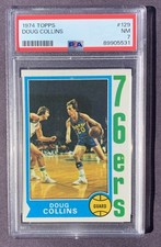 1974 TOPPS DOUG COLLINS RC PSA 7