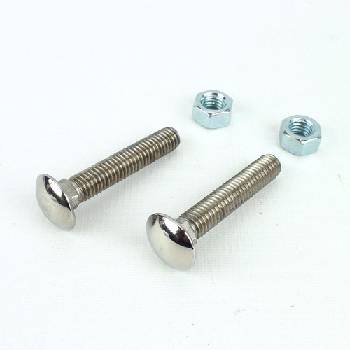 Ford Replacement Chrome Bumper Bolts & Nuts – 7/16-14 X 1.5 Inch, Stainless Steel Set