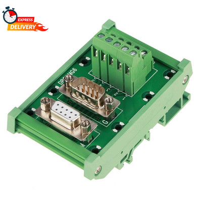 DB9-MG6 DIN Rail Module Mount Interface Module Male/Female Board, Connector, Ter