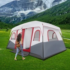 Tent Camping Waterproof 8-12 Person Instant Outdoor Cabin Hiking Family Shelter