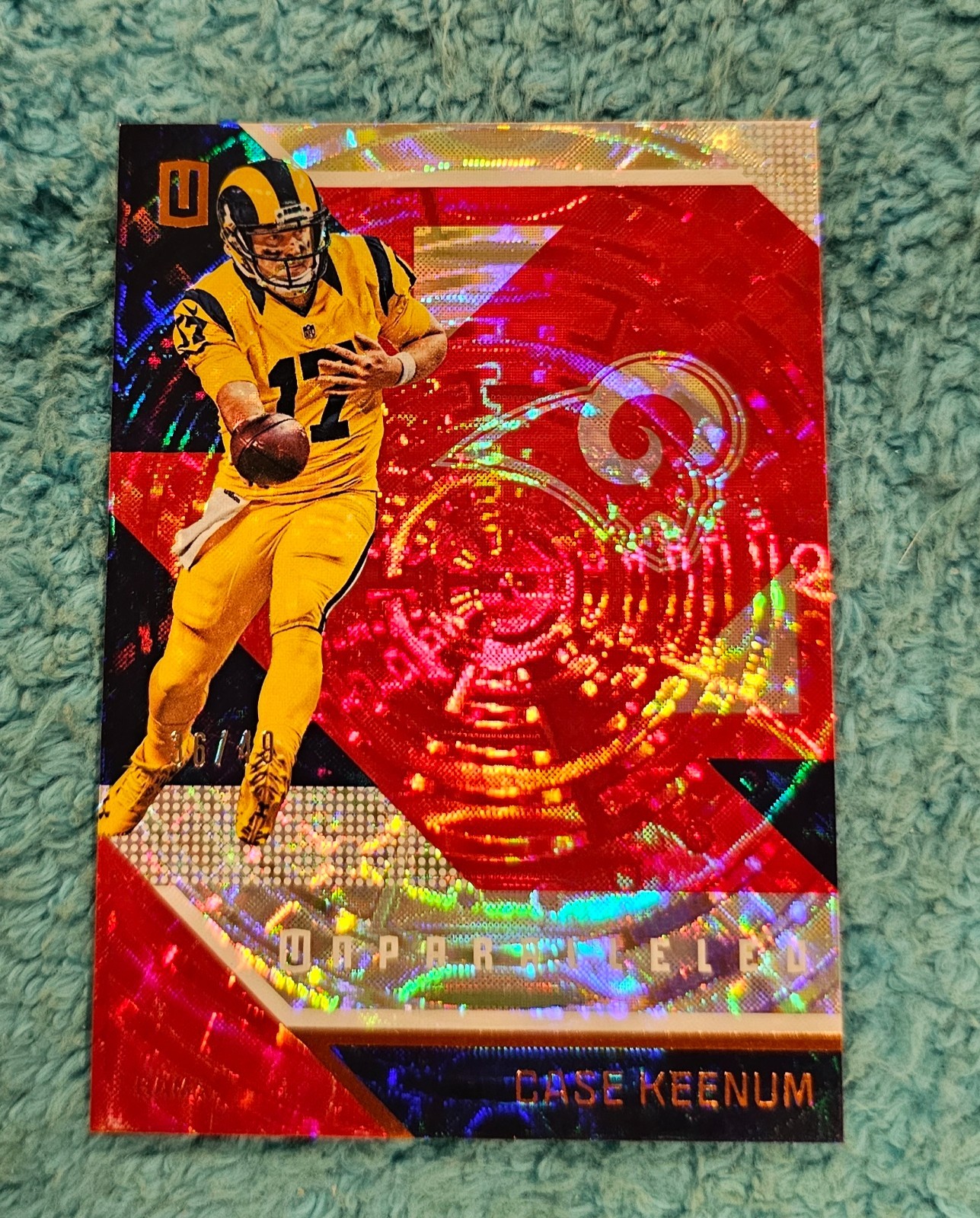 U) 2016 Panini Unparalleled Case Keenum St Louis Rams 36/49 #133