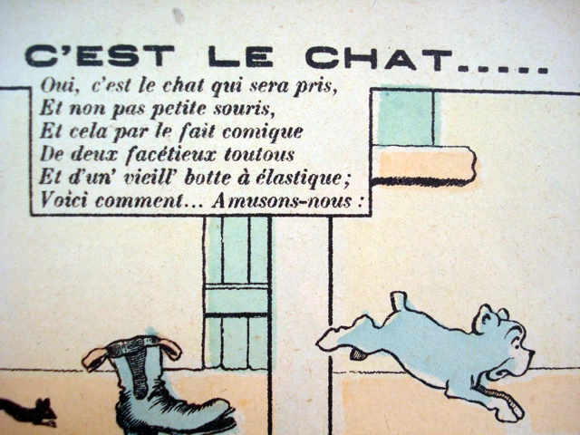 Vintage RARE Pellerin Petites Images Amusantes d'Epinal Benjamin Rabier Inv1305 - Image 4 of 4