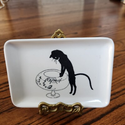 NEW About Cats Vintage Melamine Tray Theophile Steinlen MMA 6 x 4'' Plate