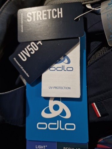 ODLO WEDGEMOUNT WOMENS NAVY BLUE HIKING TROUSERS PANTS RRP £90 size 16 - Picture 2 of 6