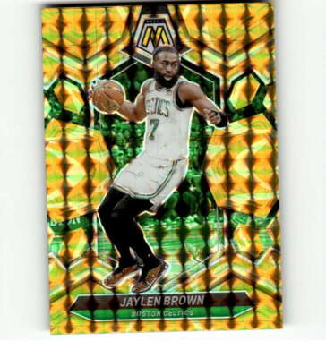 2023-24 Panini Mosaic Mosaic Reactive Yellow #182 Jaylen