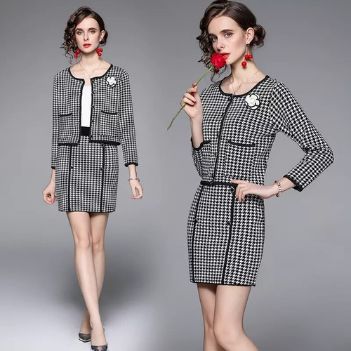 Ensemble Femme Veste Et Jupe Rondissimo - Taille 46, Multicolore, Polyester/viscose, Neuf