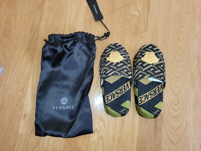 Authentic Versace slippers. Medusa Leather Slippers | VERSACE main image 3