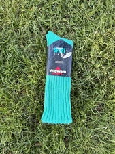 New Wigwam Slouch Socks Sport 622 JR Shoe Size 1-5/Sock 7-9 Teal green FREE SHIP