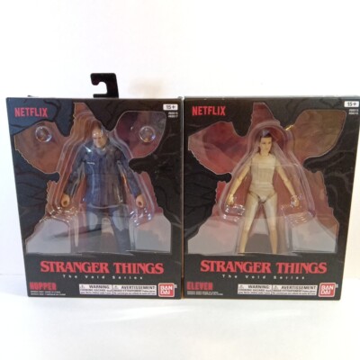New Bandai Stranger Things The Void Series Eleven & Hopper Action Figure lot 3&2
