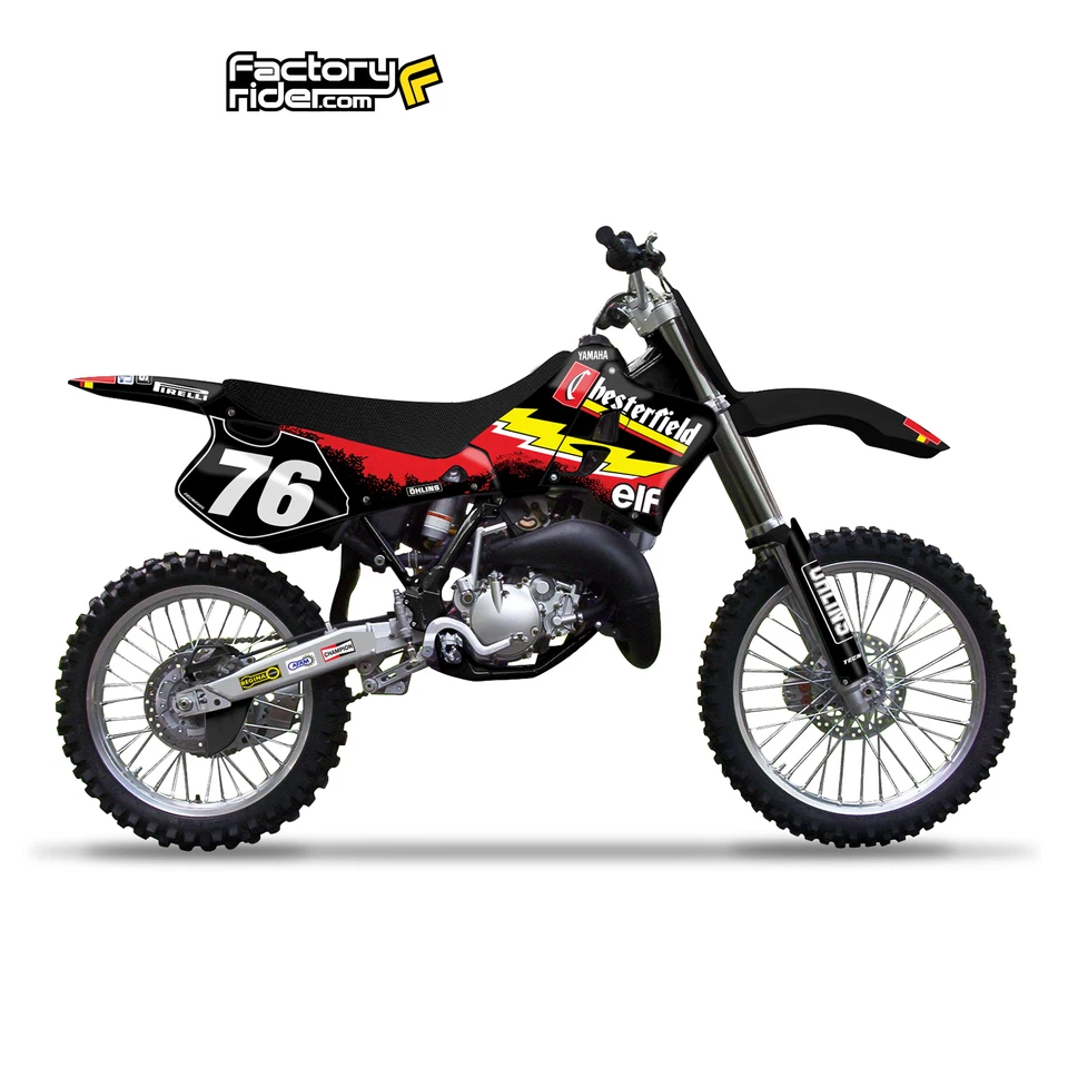 1993-1995 YAMAHA YZ 125 250 Dirt Bike Graphics Kit Motocross Decal CHESTERFIELD - Image 4 of 4