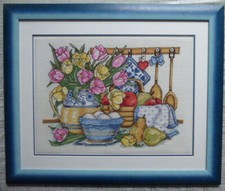 Stickbild Kreuzstich Handarbeit fertig gestickt