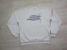 VINTAGE 90s Carolina Marathon Crewneck Sweatshirt USA Made (L) Running Logo