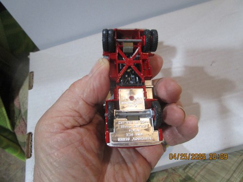 Matchbox King Size LELAND TIPPER TRUCK K-4, Red cab Silver Bed Vintage 1969 - Picture 7 of 9