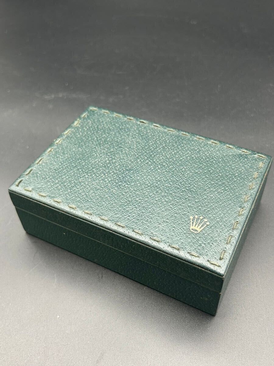 VINTAGE GENUINE ROLEX Green watch box case no inner 68.00.3 wood 240903001yA