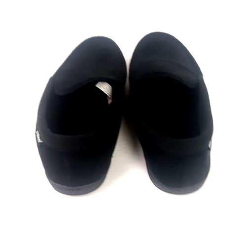 Isotoner Mens Black Slippers Size 11-12 Slip-On Memory Foam Microfiber Fleece - Picture 7 of 8