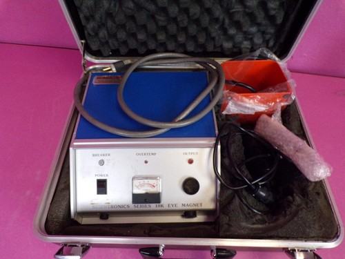 Scientronics 10K Ophthalmic Eye Magnet Electromagnet w/ 2 Tips, Footswitch +Case - Picture 10 of 12