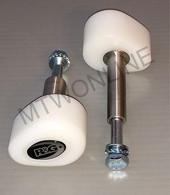 R&G Aero White Sturzprotektoren / Pilze BMW S1000R 2017 NO CUT CP0420WH