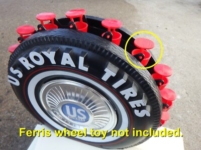US Royal Ferris Wheel Tire Toy REPLACEMENT Gondola - 1964