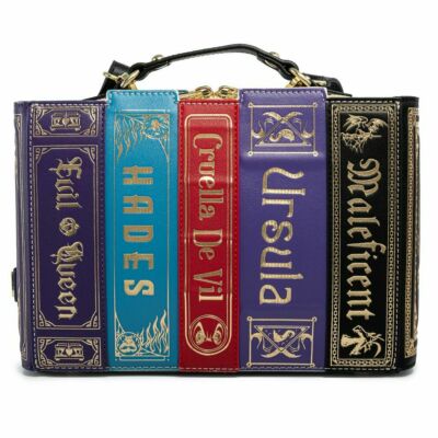Loungefly Disney Villains Book Purse Amazon.com: Loungefly Disney Villains Books Womens Double  main image 4