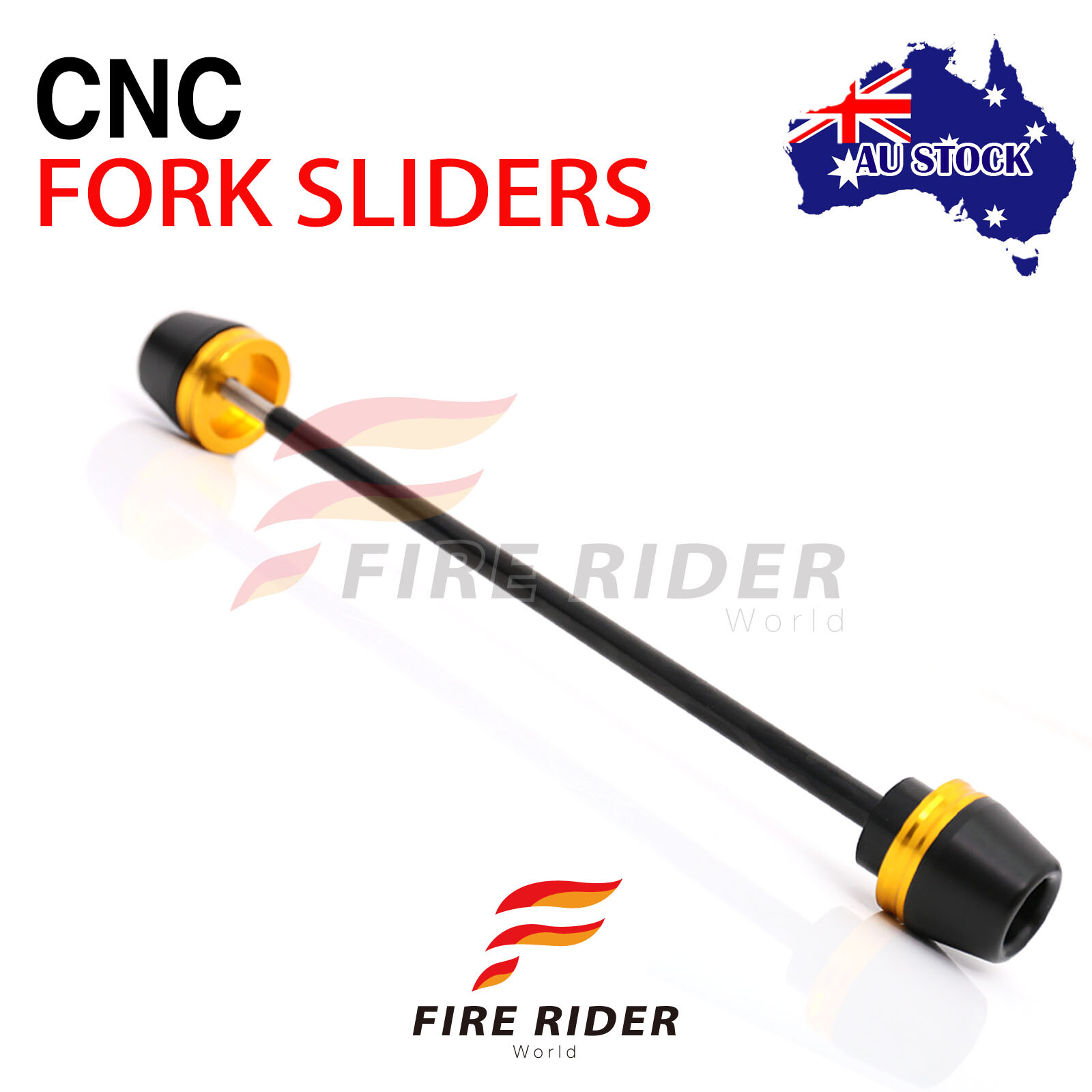 GOLD Front CNC Fork Sliders Protector For Suzuki GSX1300R Hayabusa 99