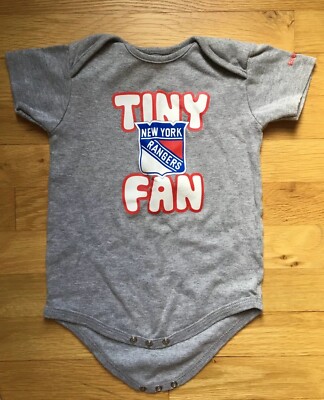 New York Rangers Tiny Fan Reebok 24 Months Gray One Piece Body Suit