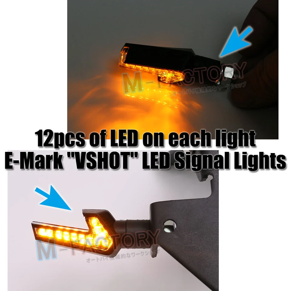 Luz de señal de giro LED eMark x2 para Buell 1125R Blast Firebolt XB9R Vshot Foto 3 de 3