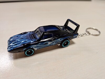 Hot Wheels Schlüsselanhänger 1969er Dodge Charger Daytona SRT Flames Unikat USA