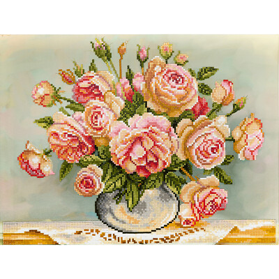 Kaufbei FREYA-Set: Diamond Painting ''Rosen'' Diamantstickerei-Technik (40 x 30 cm