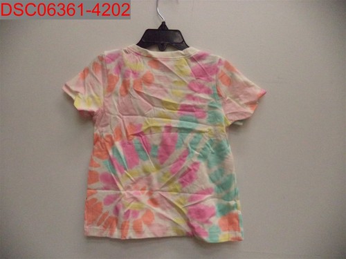 NWT - Baby Gap Girls Pink Multi Tie Dye Logo Tee, Size 5 500080250369 - Picture 2 of 7