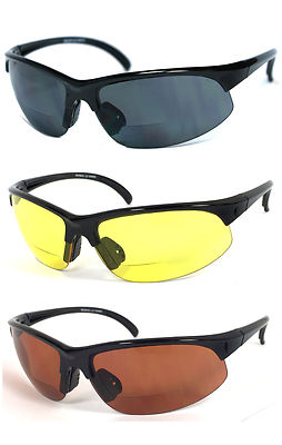 BIFOCAL VISION READING GLASSES SUNGLASSES - 378BF RG05 - Various Color and Power