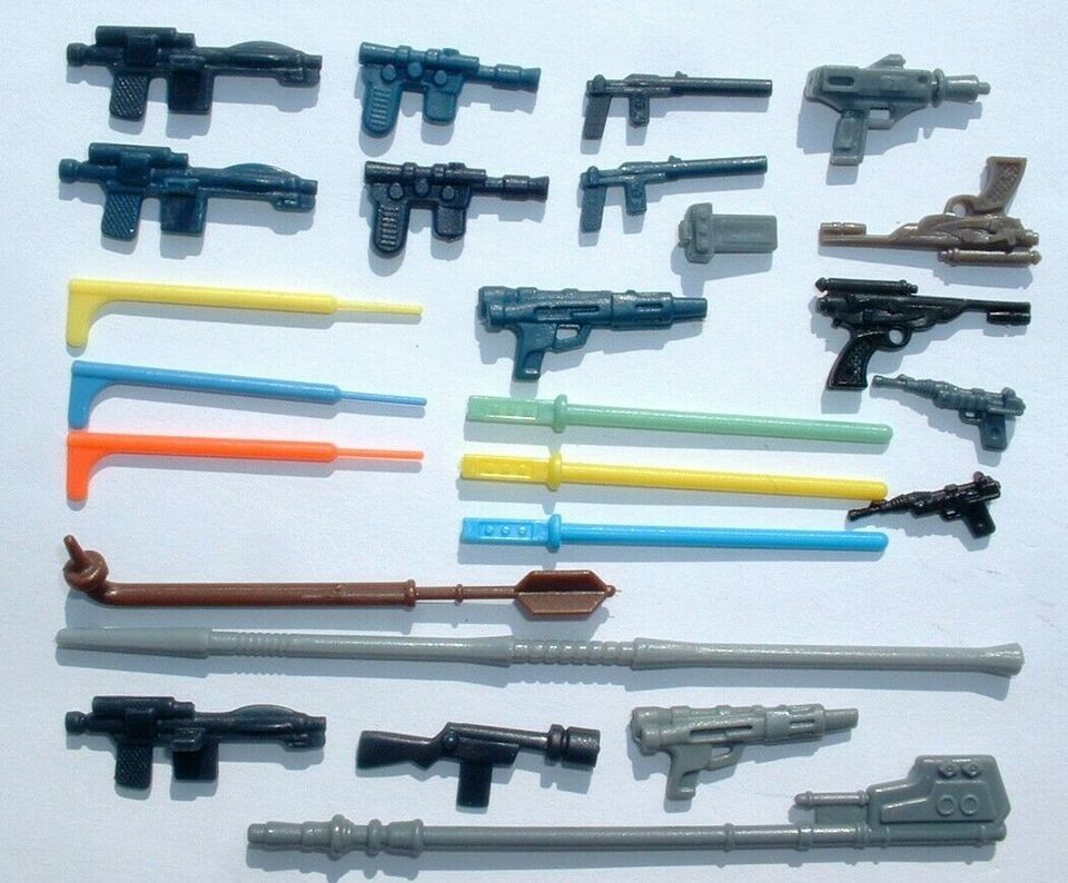REAL NICE Replacement Weapons DETAILS UNPAINTED FLOAT Vintage Style Star Wars