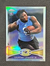2012 Topps Chrome Football Refractor Courtney Upshaw Baltimore Ravens RC #71